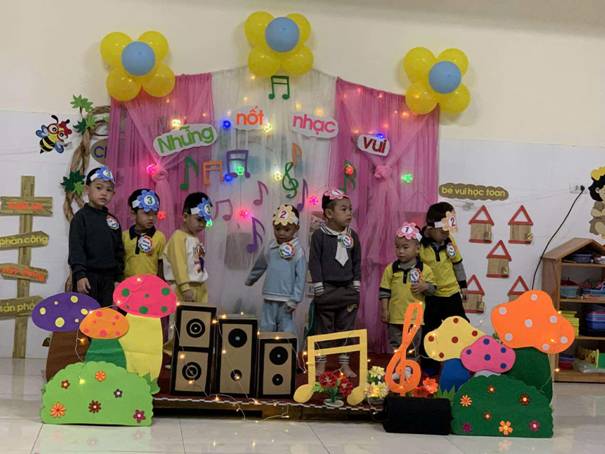 A group of children standing on a stage

AI-generated content may be incorrect.