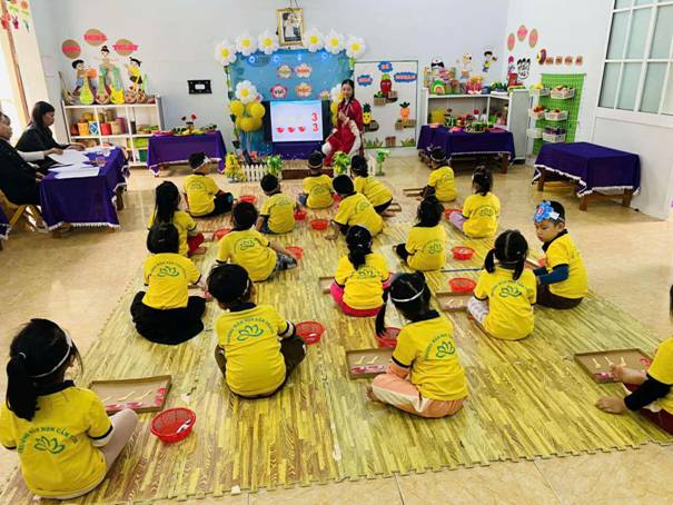 A group of children sitting on the floor in a room

AI-generated content may be incorrect.