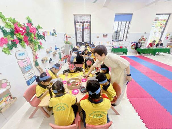 A group of children sitting at a table

AI-generated content may be incorrect.